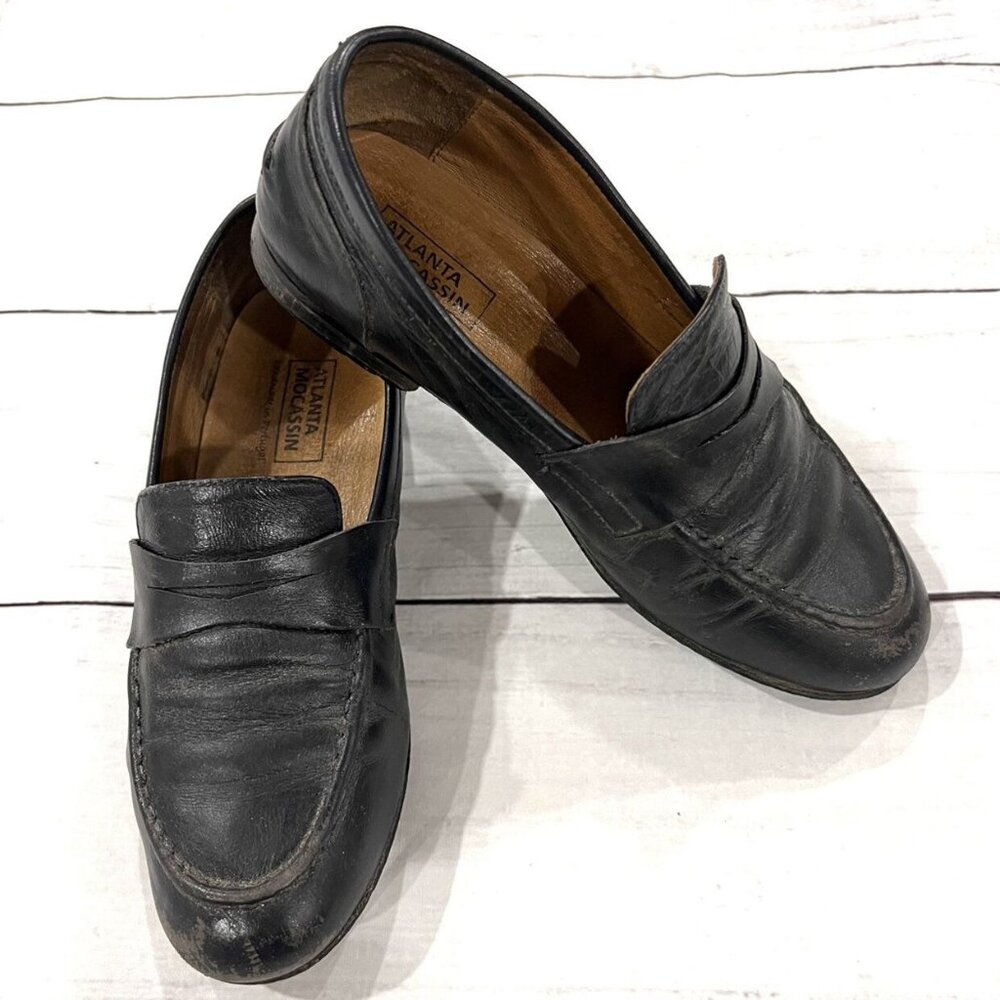 Atlanta Mocassin Navy Loafers